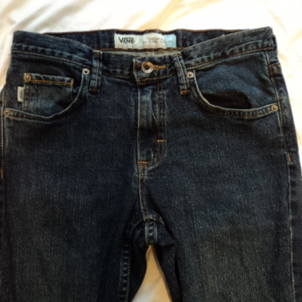 Dec 1st Last Day!! Van's Men's Skinny Blue Jeans 30 x 32